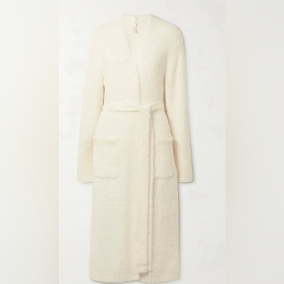 SKIMS Cozy Knit Bone Women's Robe - Picture 3 of 7